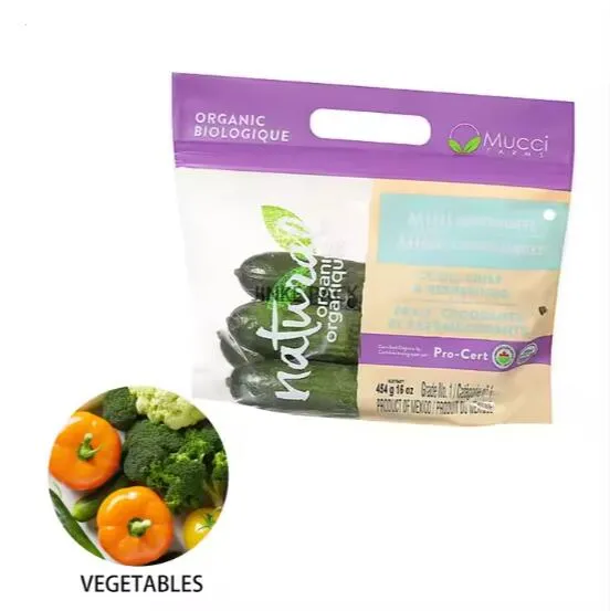 Прилагођена пластична кеса за дигитално штампање Врећа за паковање краставаца Врећа за краставце за храну Краставац Поврће